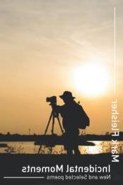 Silhouette of person with camera on tripod.